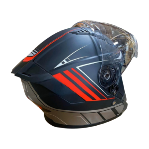 Motorsiklet Kask Siyah Kırmızı Model CRN Marka